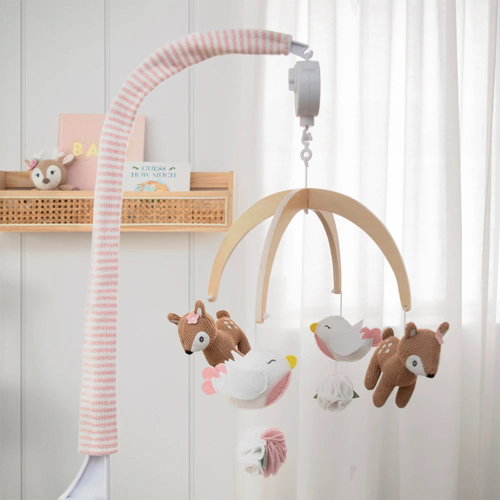 Living Textiles Musical Baby Nursery Mobile - Sophia's Garden