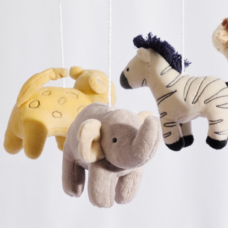 LIVING TEXTILES BABY NURSERY MUSICAL MOBILE | ROAM AND ROAR