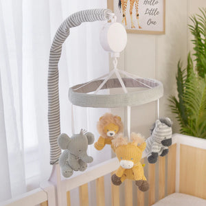 Living Textiles Musical Baby Nursery Mobile - Savanna Babies
