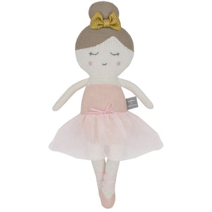 knitted ballerina soft toy doll - angus and dudley