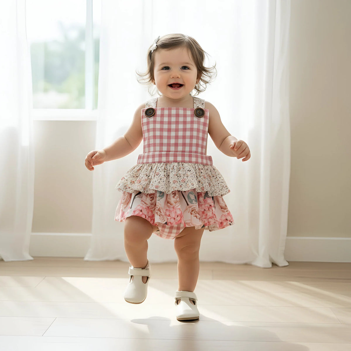 LOVE HENRY | FRILLY PLAYSUIT | PRETTY BLOSSOM