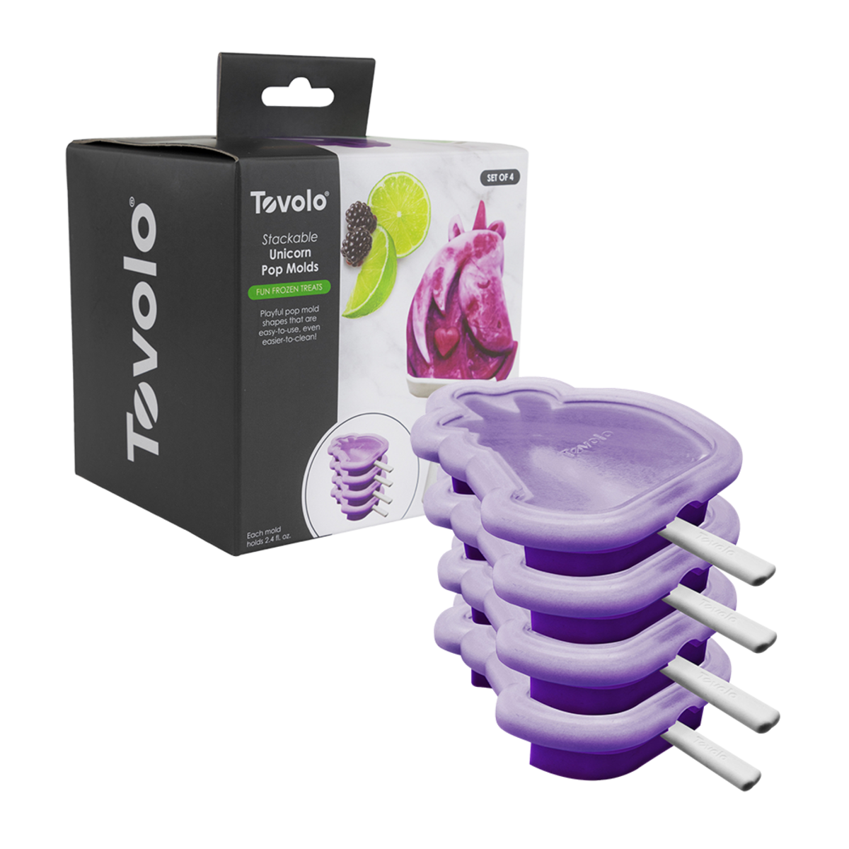 Tovolo Stackable Pop Moulds Set4 - Unicorn