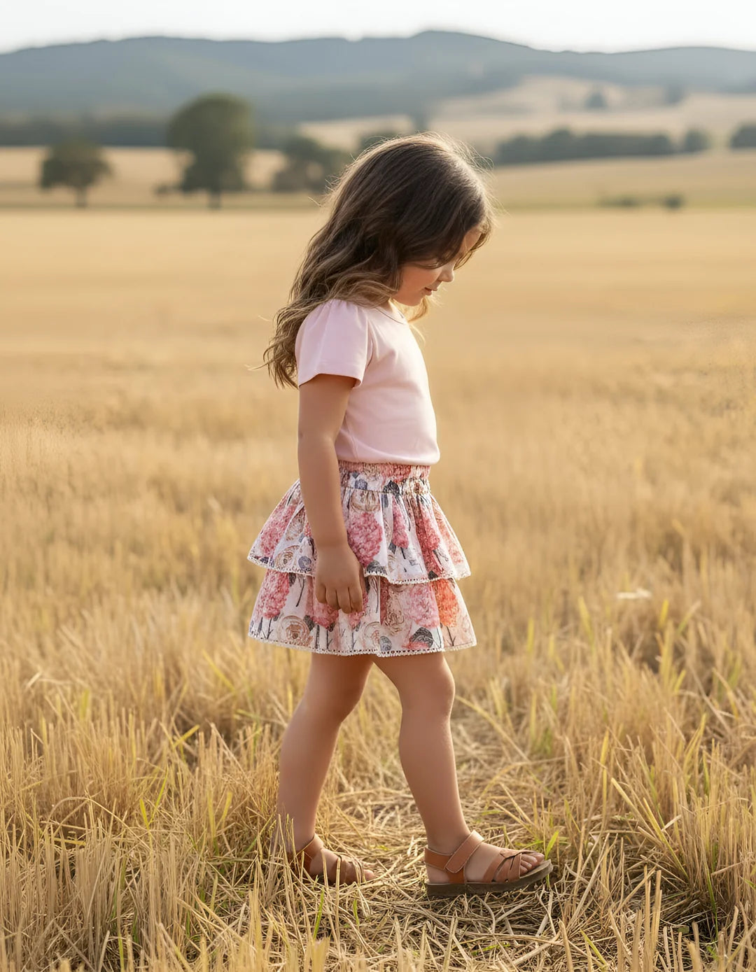 LOVE HENRY | FRILLY SKIRT | PINK BLOSSOM
