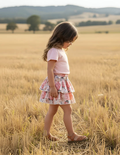 LOVE HENRY | FRILLY SKIRT | PINK BLOSSOM