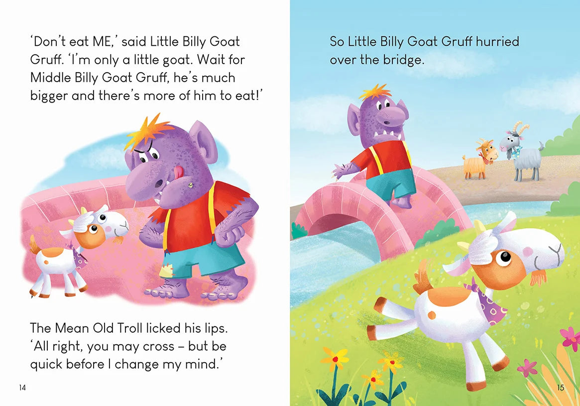 KIDS LITTLE READERS HARDCOVER BOOK | THE THREEE BILLY GOATS GRUFF