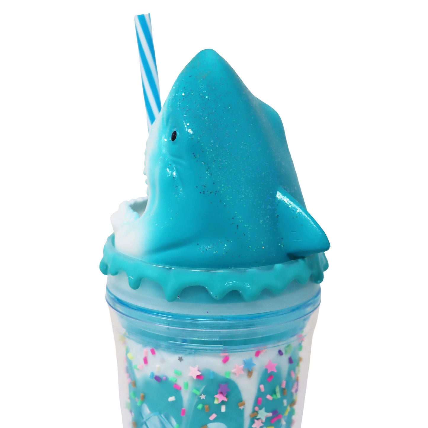 PINK POPPY | DRINKING CUP | BLUE SHARK