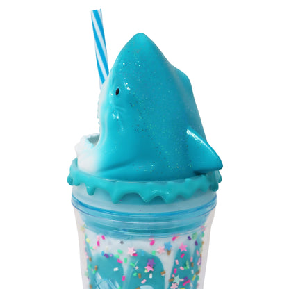 PINK POPPY | DRINKING CUP | BLUE SHARK