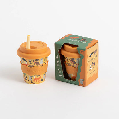 CHINO CLUB BABY CHINO CUP WITH LID | AUSSIE ANIMALS - Angus & Dudley Collections