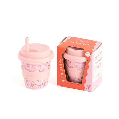 BABY CHINO CUP WITH LID | BOWS