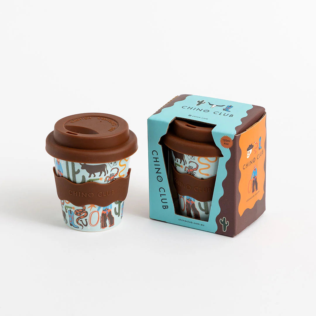 BABY CHINO CUP WITH LID | COWBOY