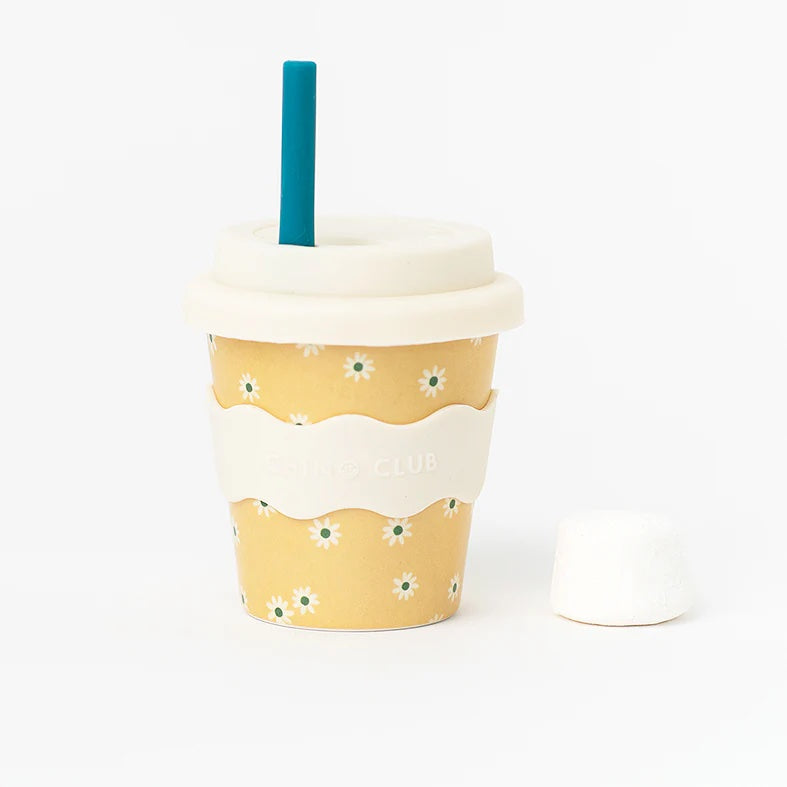 Baby Chino Cup with Lid - Yellow Daisy