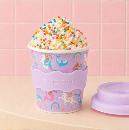 CHINO CLUB BABY CHINO CUP WITH LID | MERMAIDS AND UNICORNS