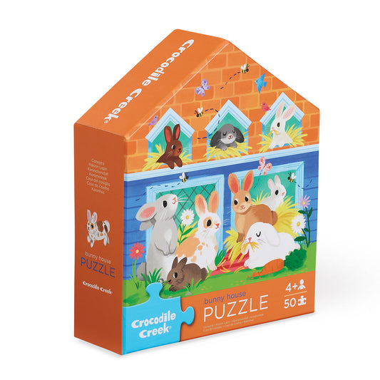 CROCODILE CREEK FLAT HOUSE PUZZLE 50 PIECE | BUNNY HOUSE - Angus & Dudley Collections