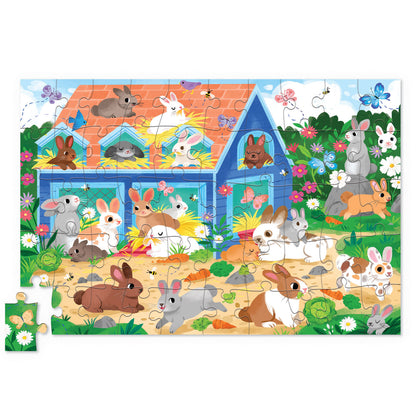 CROCODILE CREEK FLAT HOUSE PUZZLE 50 PIECE | BUNNY HOUSE - Angus & Dudley Collections