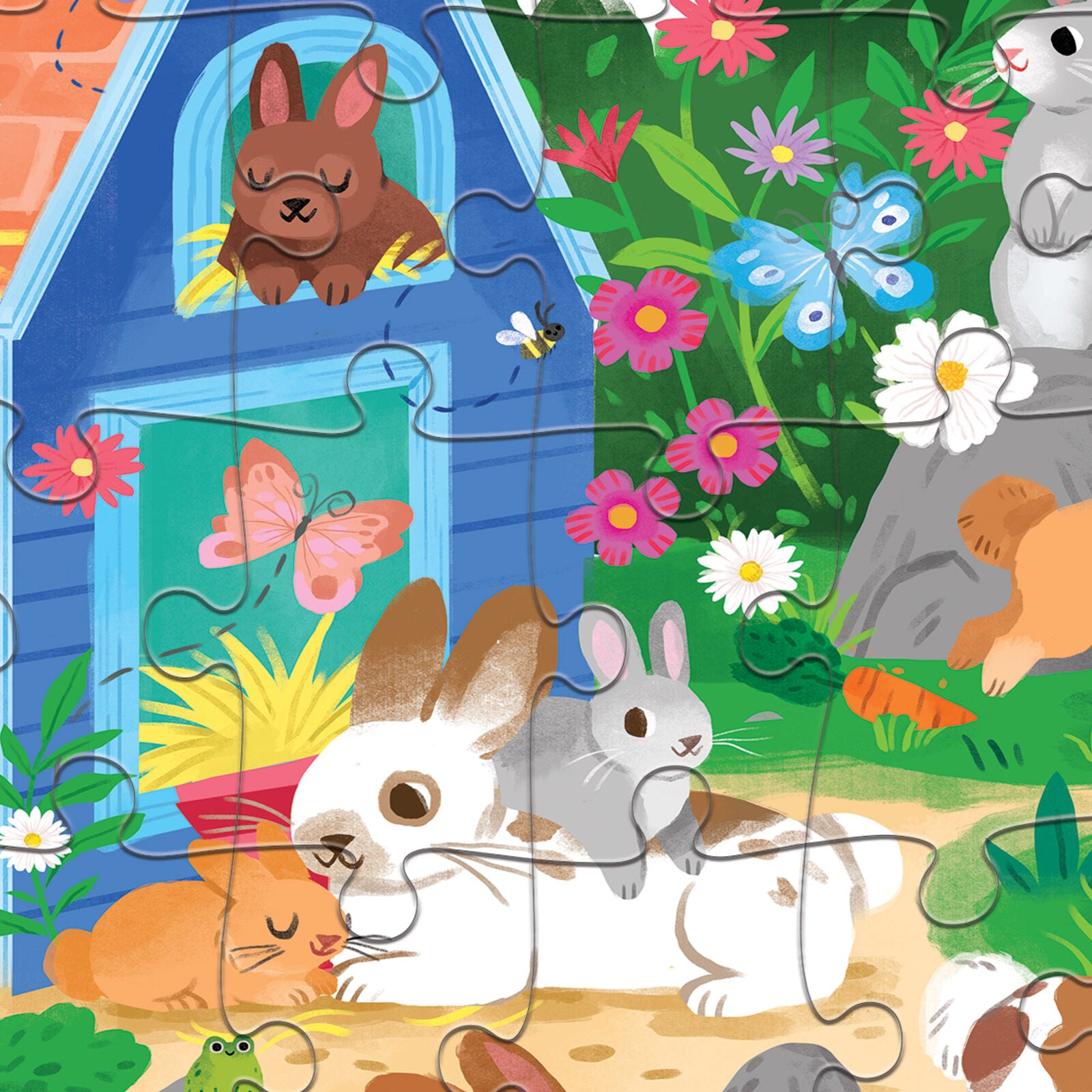 CROCODILE CREEK FLAT HOUSE PUZZLE 50 PIECE | BUNNY HOUSE - Angus & Dudley Collections