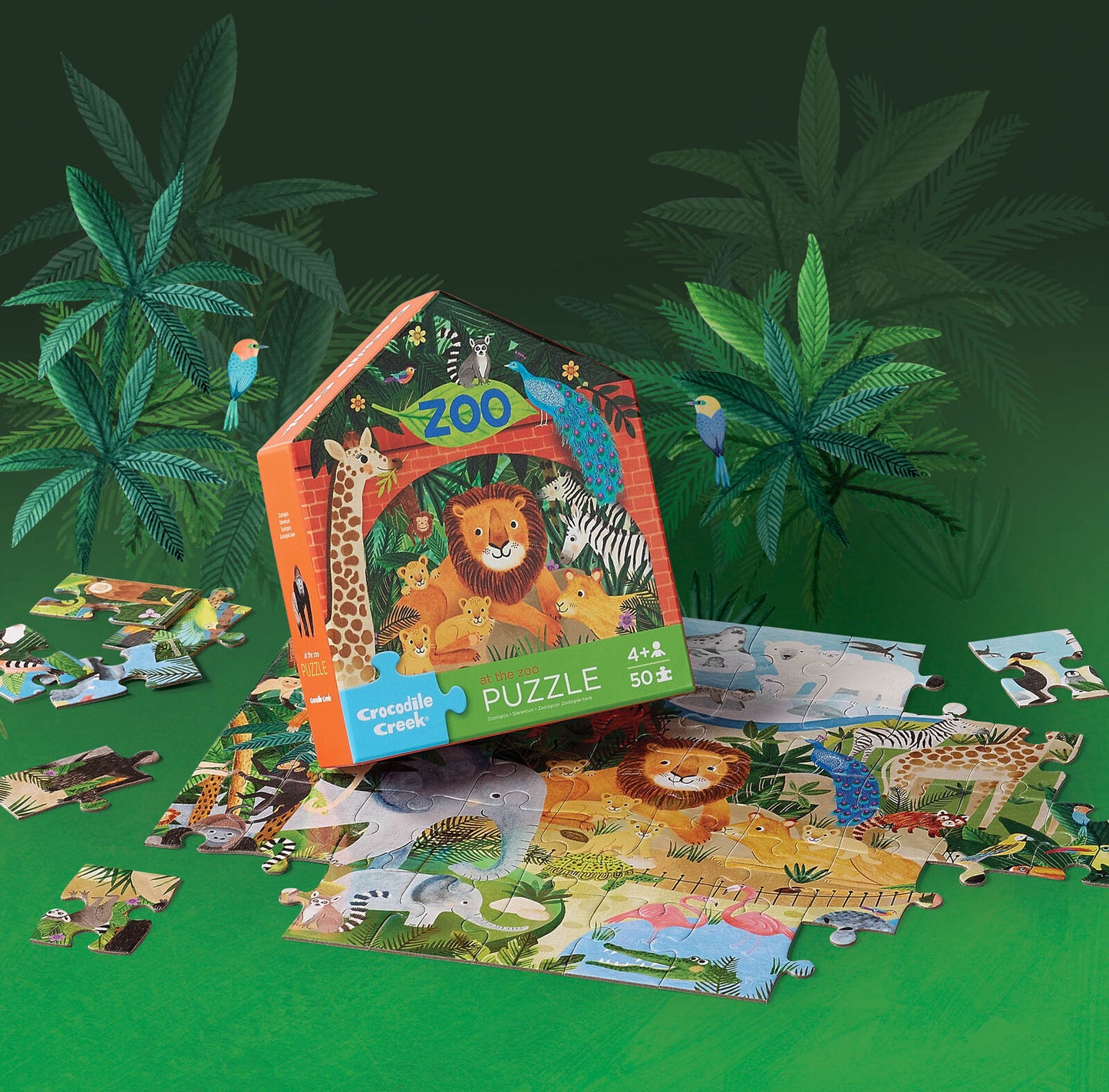 CROCODILE CREEK FLAT HOUSE PUZZLE 50 PIECE | ZOO - Angus & Dudley Collections