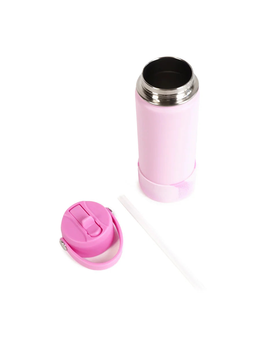 THE SOMEWHERE CO PINK SWIRL WATER BOTTLE 500ML