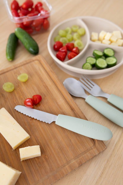 KiddiKutter Kids Cutlery Set | Sage