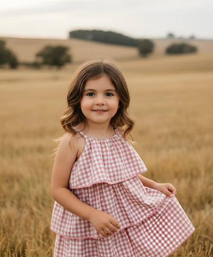 LOVE HENRY | SADIE DRESS | PINK CHECK