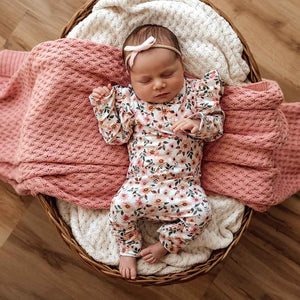 Snuggle Hunny Organic Cotton Growsuit - Spring Floral