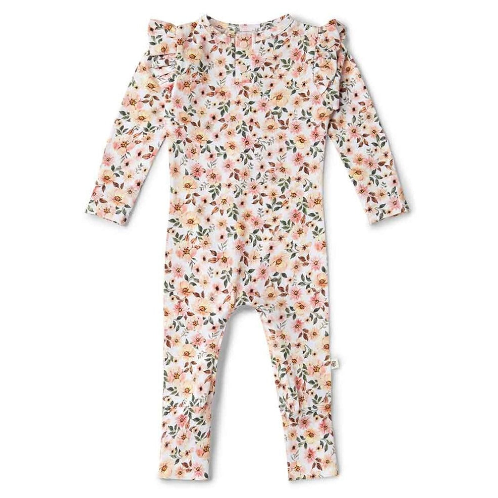 Snuggle Hunny Organic Cotton Growsuit - Spring Floral