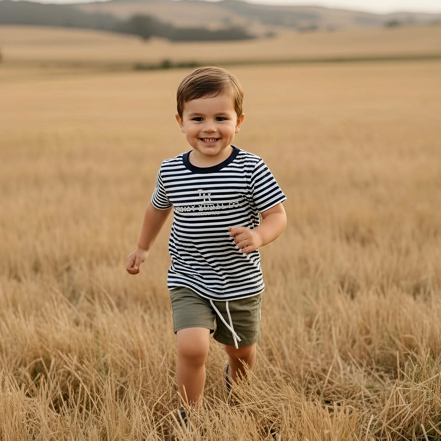LOVE HENRY | HENRY RURAL CO TEE | NAVY WHITE STRIPE
