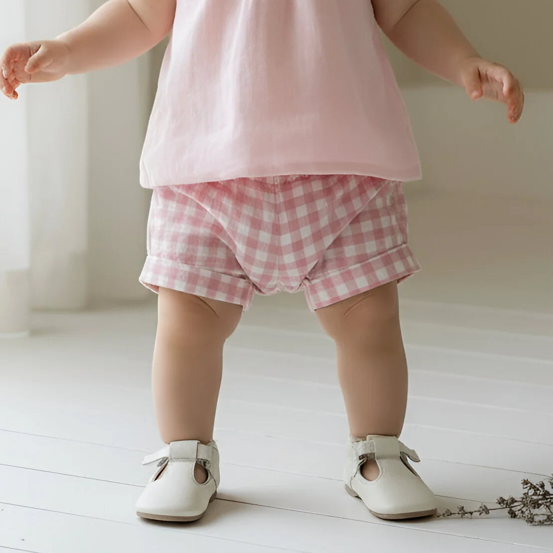 LOVE HENRY | LUCY SHORTS | PINK CHECK