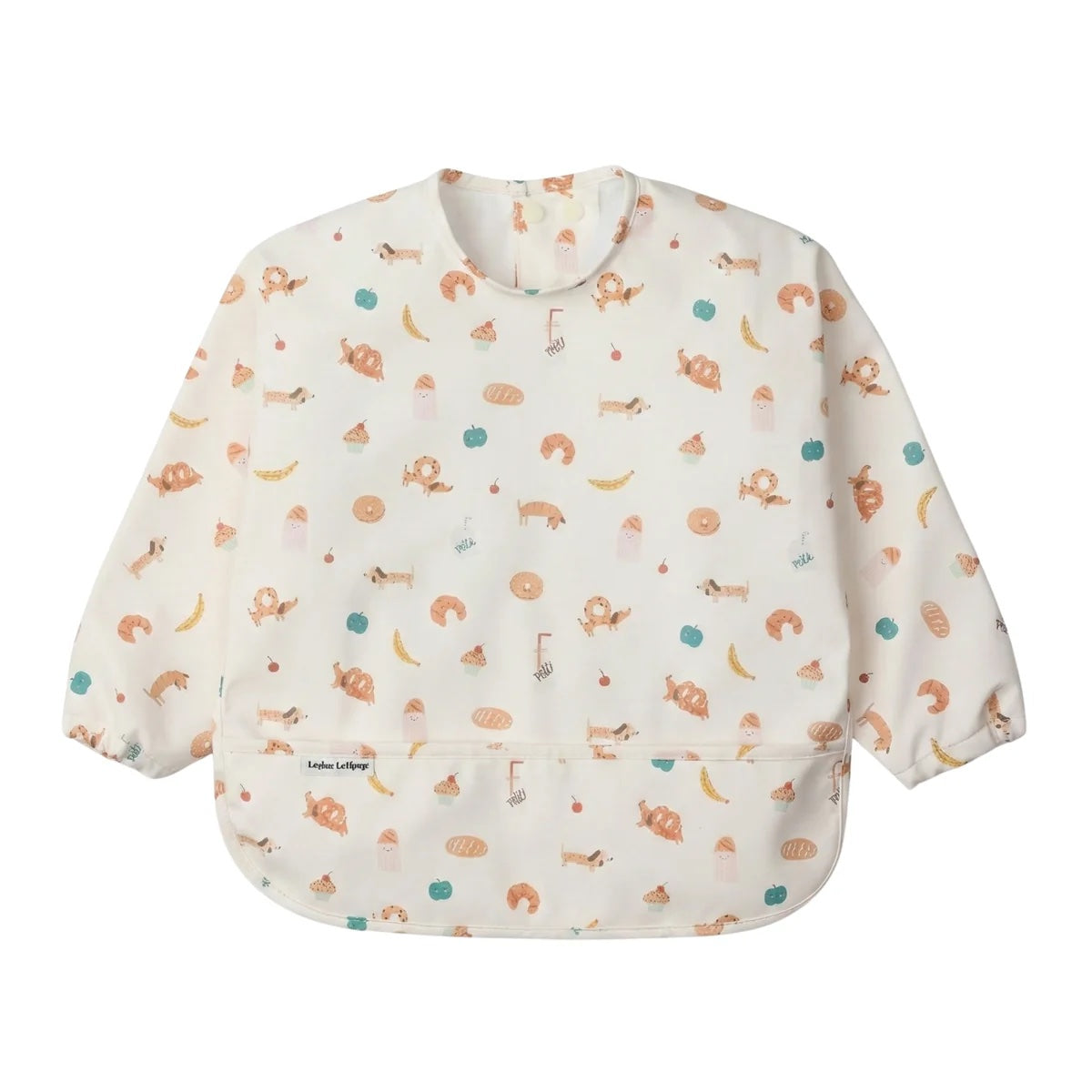 LONG SLEEVE BABY BIB | FRENCH BREAKFAST