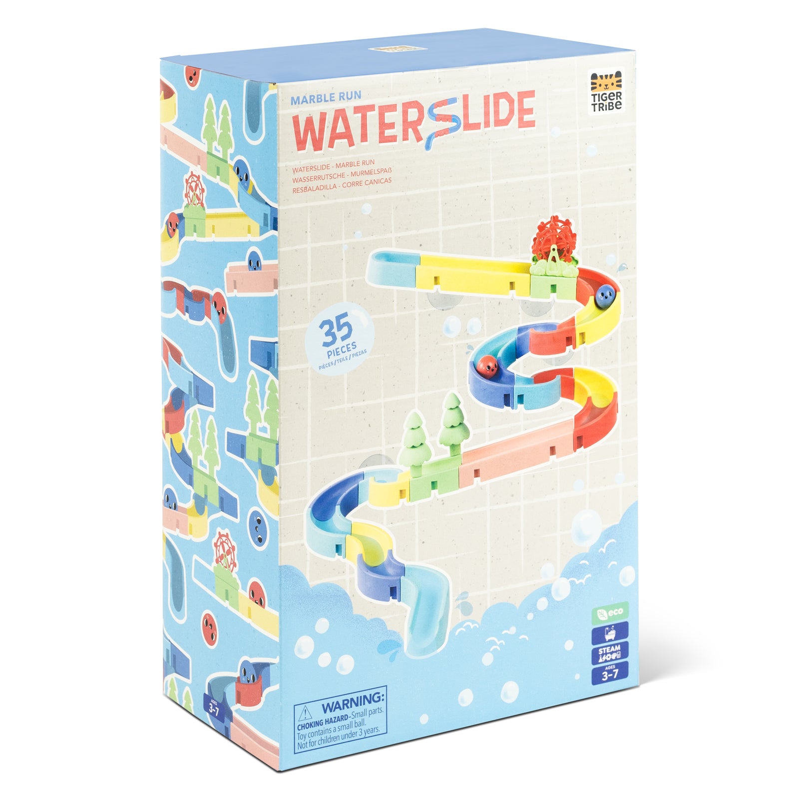 Tiger Tribe Bath Eco Marble Run Waterslide