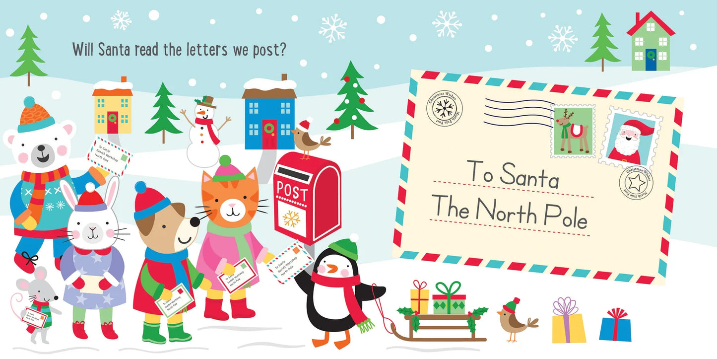 KIDS BOARD BOOK | LIFT THE FLAP | SANTAS SURPRISE