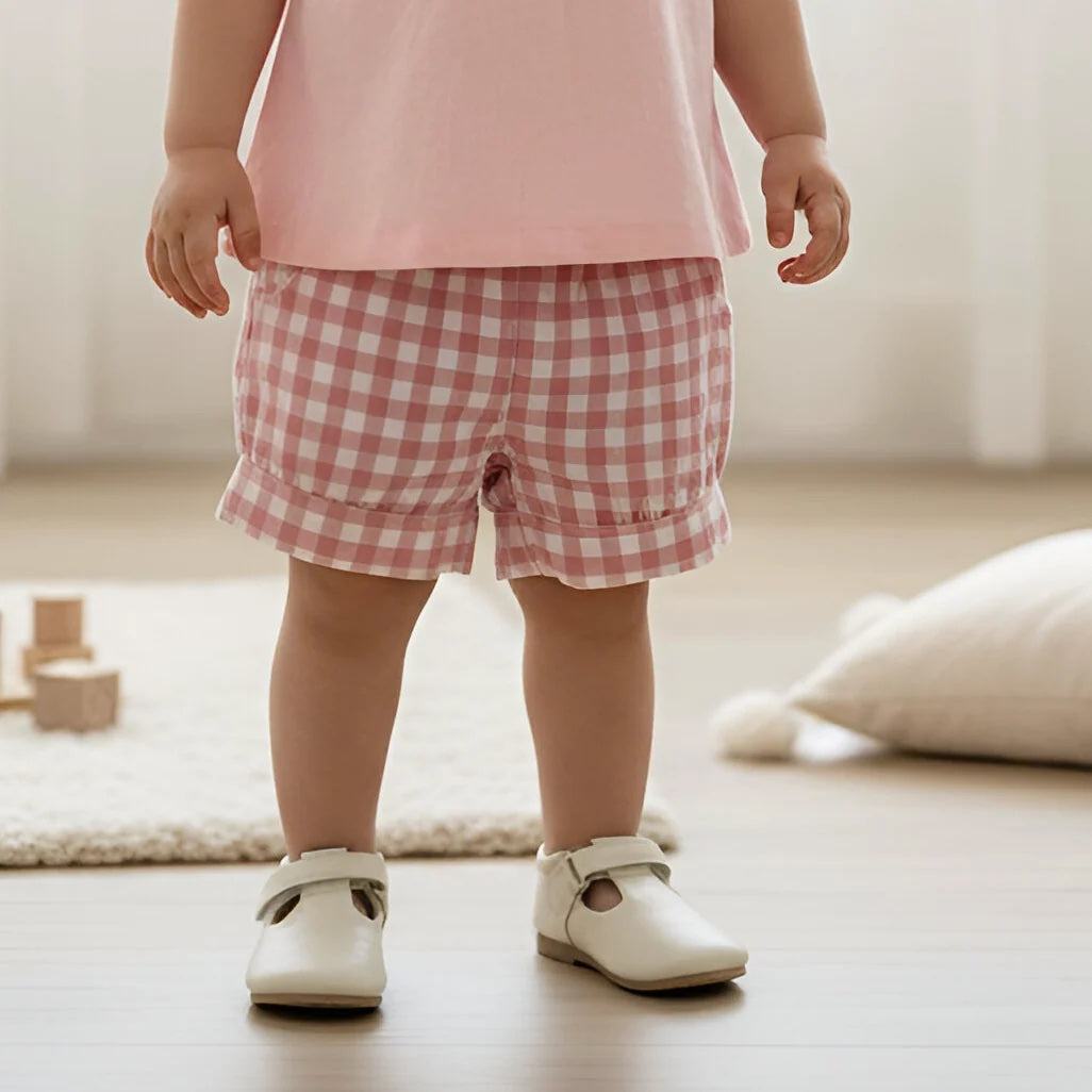 LOVE HENRY | LUCY SHORTS | PINK CHECK