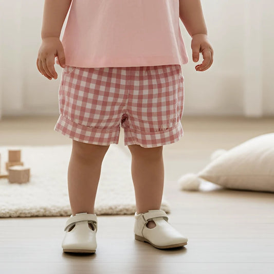 LOVE HENRY | LUCY SHORTS | PINK CHECK