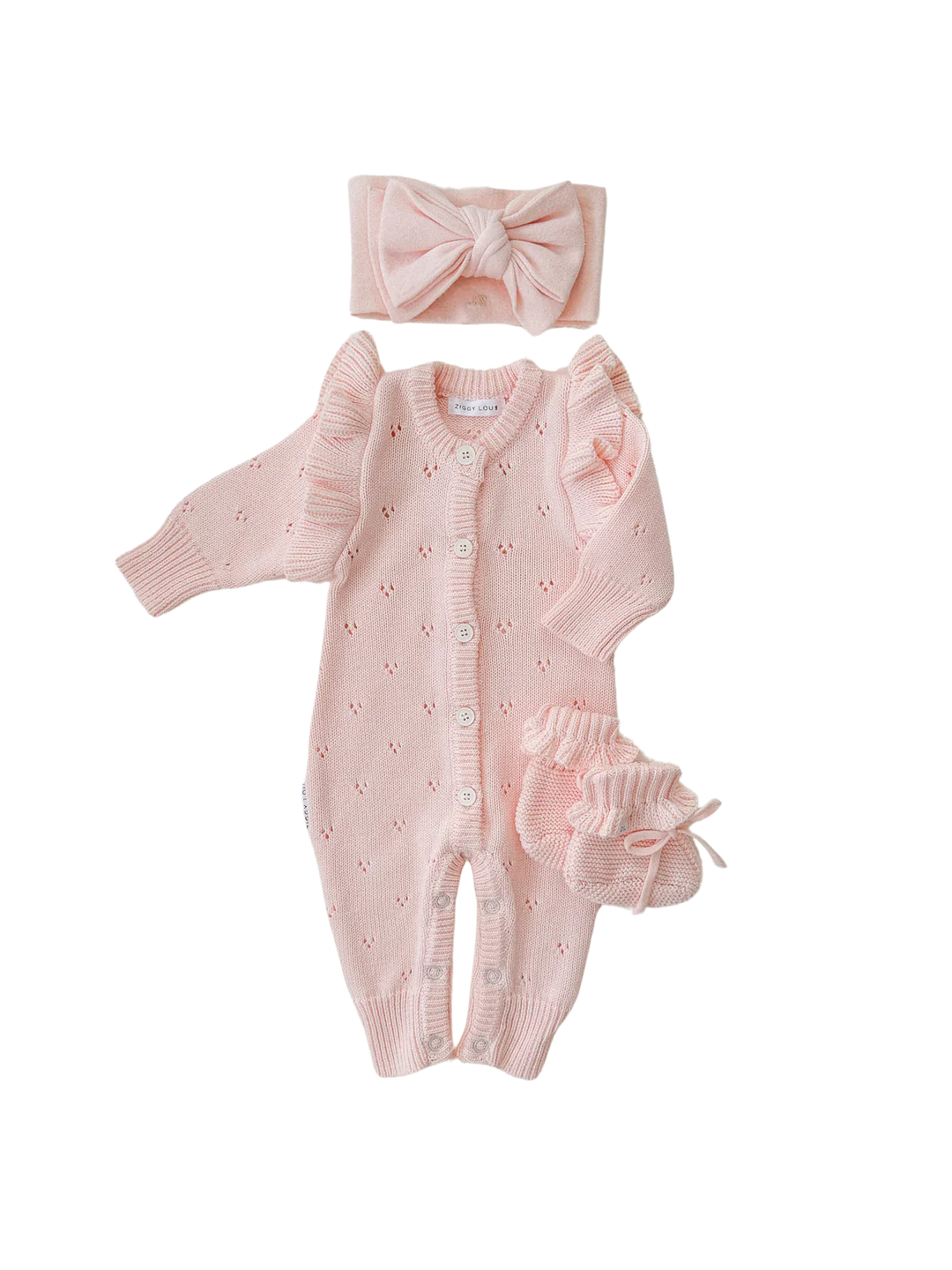 ZIGGY LOU CLASSIC KNIT ROMPER - PRIMROSE