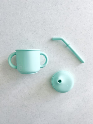 Mini and Me Transitional Straw Sippy Cup - Spearmint