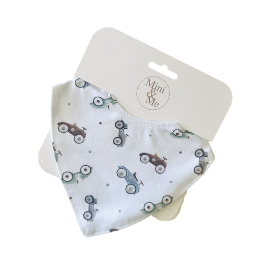 Mini and Me Waterproof Dribble Bib - Cars