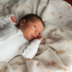 bamboo baby swaddle - angus and dudley