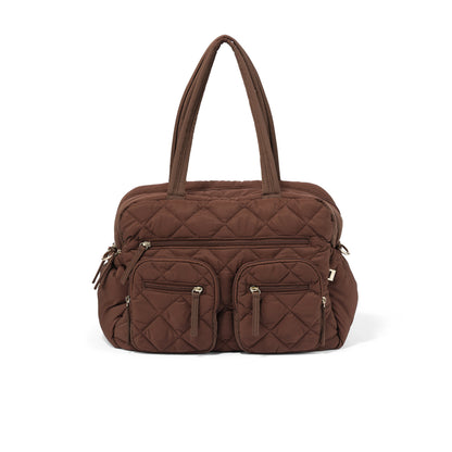 OIOI CARRY ALL NAPPY BAG | PUFFY CHOCOLATE QUILT