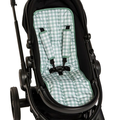ALL 4 ELLA PRAM HARNESS COVER | GINGHAM SAGE