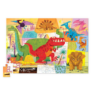 Crocodile Creek 50 Piece Tin Puzzle - Dino World