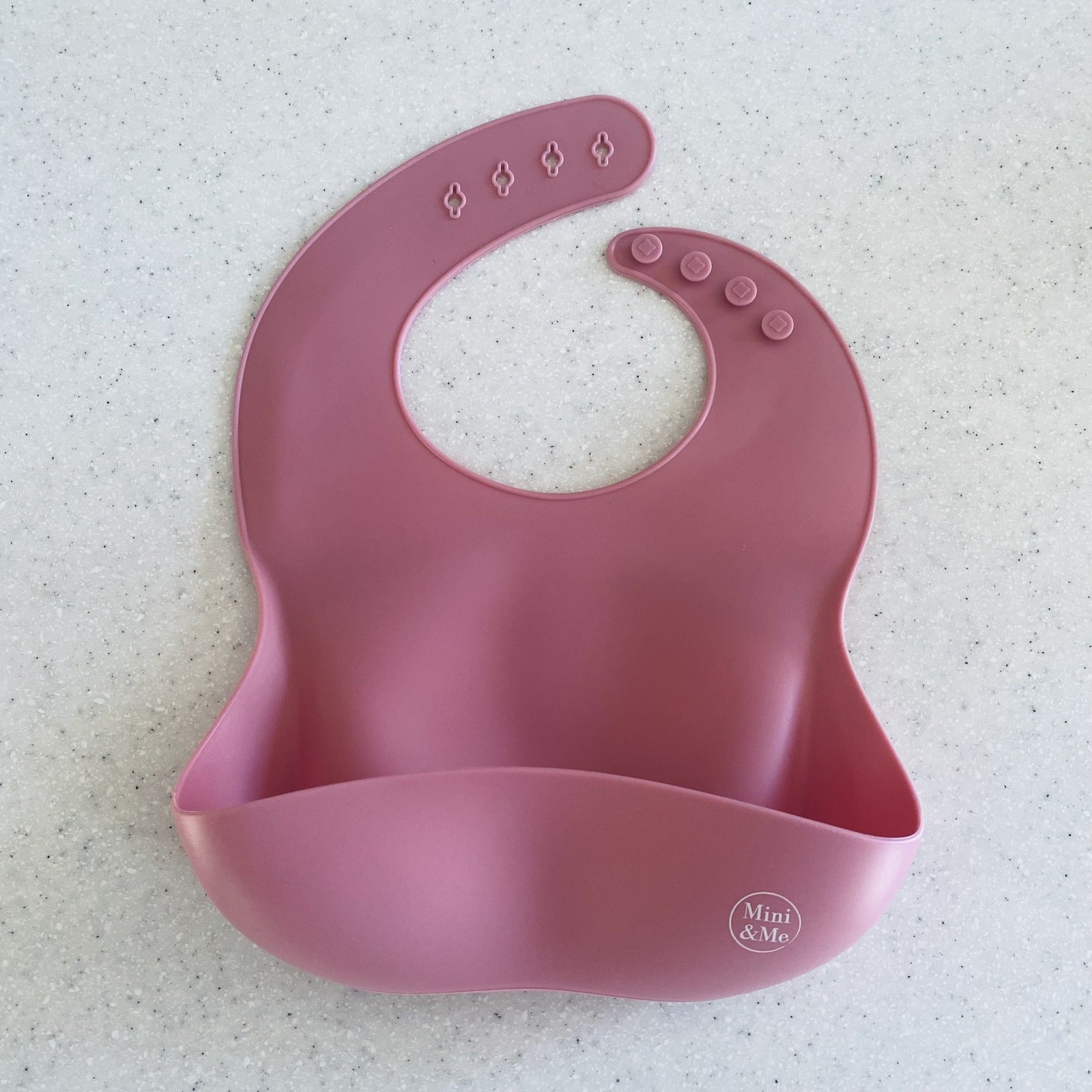 Mini and Me Silicone Bib - Guava