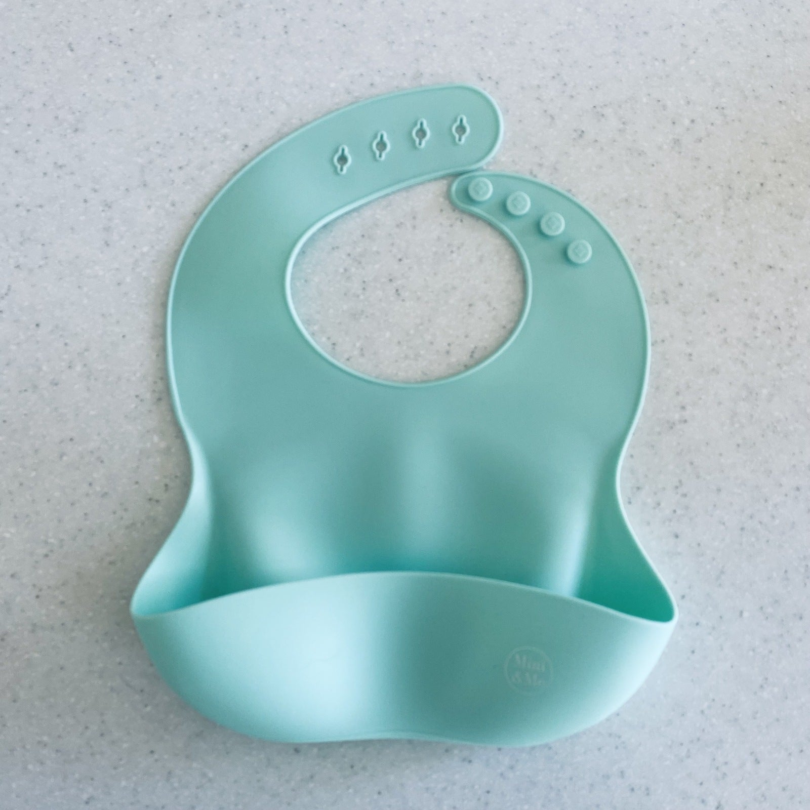 Mini and Me Silicone Bib - Spearmint