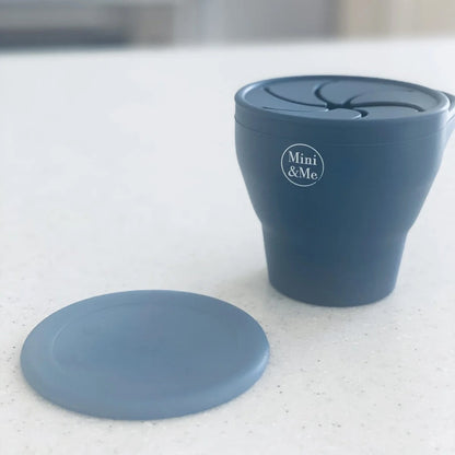 CUDDLEBUG & CO | SILICONE COLLAPSIBLE SNACK CUP | BLUEBERRY