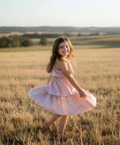 LOVE HENRY | SADIE DRESS | PINK CHECK