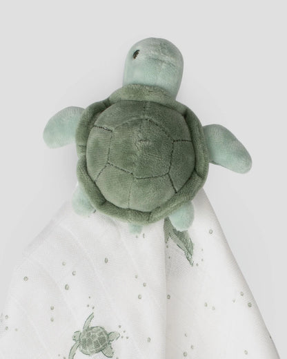LITTLE LINEN COMPANY BABY COMFORTER | TERRY TURTLE
