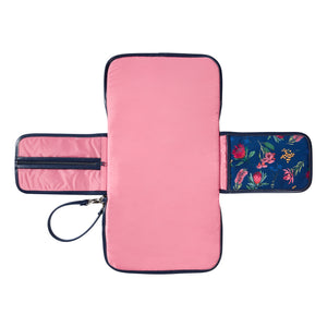 OiOi Change Clutch - Navy Botanical Floral