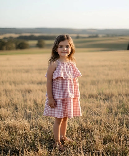 LOVE HENRY | SADIE DRESS | PINK CHECK