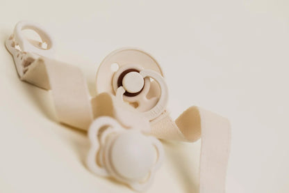Bibs Dummy Clip Loop - Ivory