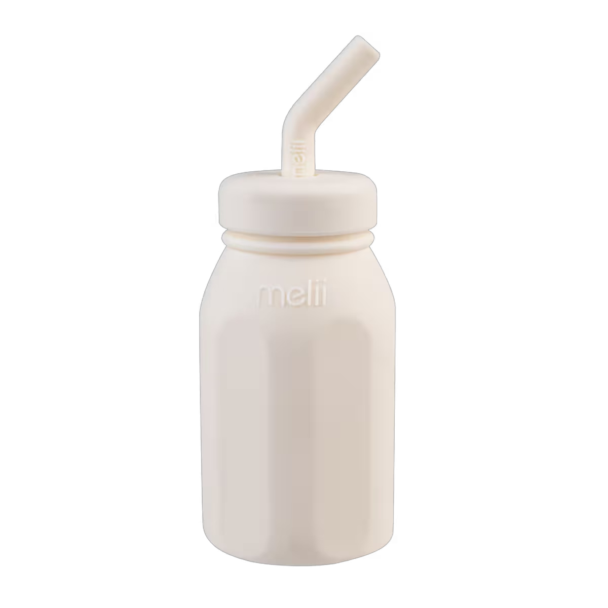 Melii Luxe Silicone Straw Bottle - Ivory