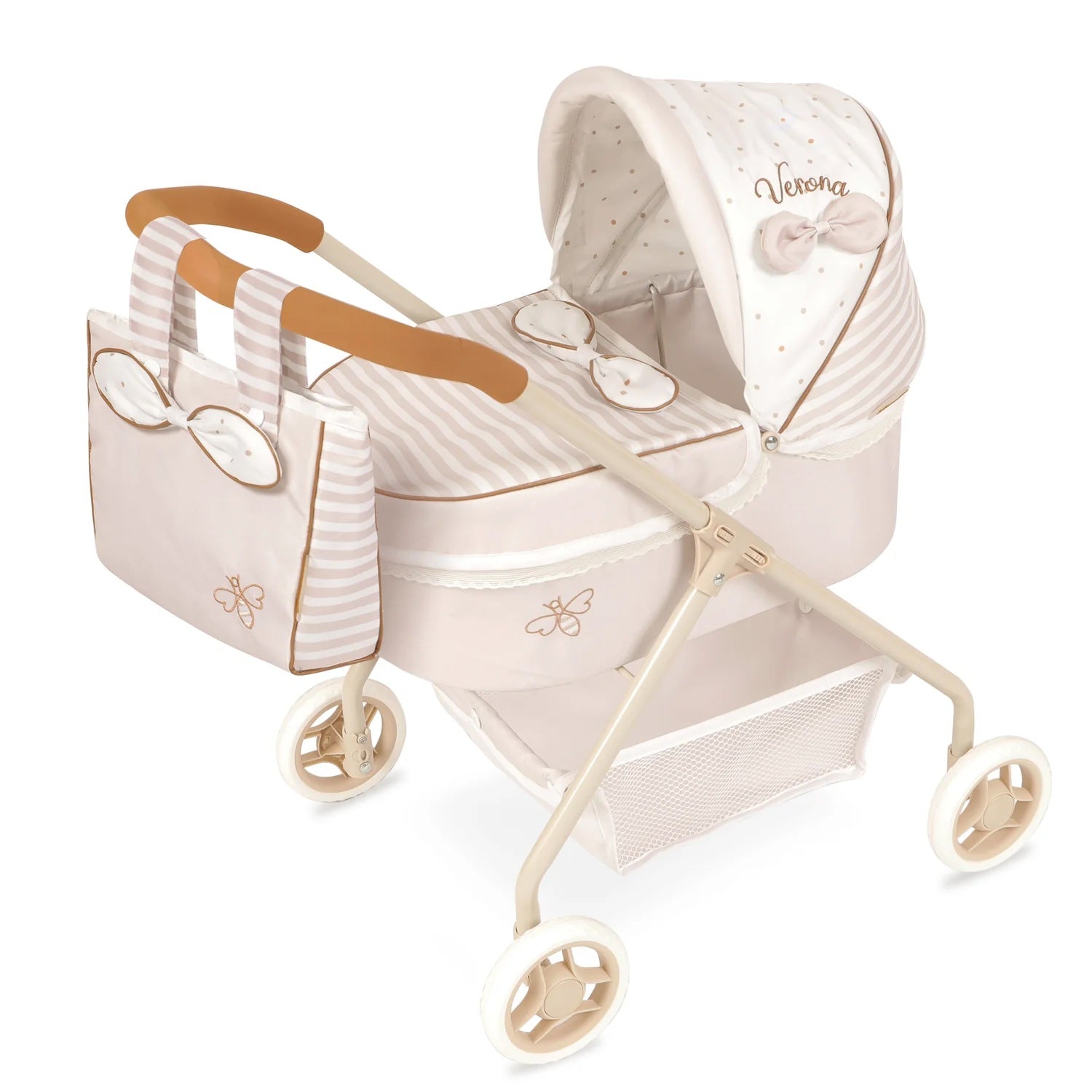 DeCuecas Toys My First Doll Pram - Verona Beige