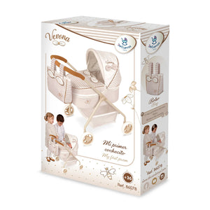 DeCuecas Toys My First Doll Pram - Verona Beige